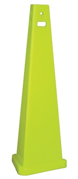 TriVu 3-Sided Blank Floor Cone - Safety Sign Cone