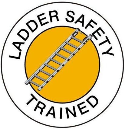 Ladder Safety Trained - Hard Hat Labels are constructed from Durable, Pressure Sensitive Vinyl or Engineer Grade Reflective for maximum day or nighttime visibility.