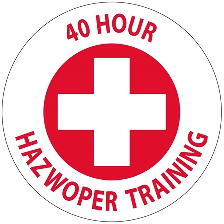 40 Hour Hazwoper Training - Hard Hat Labels are constructed from Durable, Pressure Sensitive or Reflective Vinyl, Sold 25 per pack
