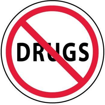 No Drugs - Hard Hat Labels are constructed from Durable, Pressure Sensitive or Reflective Vinyl, Sold 25 per pack