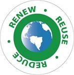 Renew Reuse Reduce Hard Hat Labels are constructed from Durable, Pressure Sensitive Vinyl, Sold 25 per pack