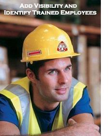 Safety Officer Hard Hat Decal Vinyl Label Helmet Sticker Laborer OSHA Foreman 