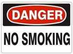 DANGER NO SMOKING Sign, Choose 7 X 10 - 10 X 14, Self Adhesive Vinyl, Plastic or Aluminum