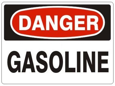Gas Line 10" x 14" OSHA Safety Sign Danger Sign 