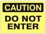 CAUTION DO NOT ENTER OSHA Sign - Choose 7 X 10 - 10 X 14, Self Adhesive Vinyl, Plastic or Aluminum.