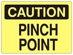CAUTION PINCH POINT Sign - Choose 7 X 10 - 10 X 14, Self Adhesive Vinyl, Plastic or Aluminum.