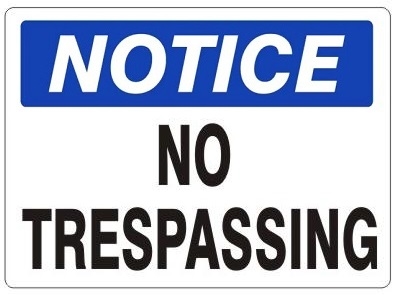 No Trespassing Warning Electric Fence SignHeavy Duty OSHA Notice 