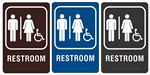Men and Women Wheelchair Accessible Restroom Sign - 9" X 6"
