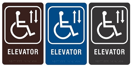 ELEVATOR - Engraved Premium - ADA SIGN 9" X 6"