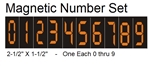 Magnetic Number Set - 0 - 9 - 1 of each number
