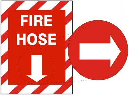 FIRE HOSE Sign, Choose from 3 constructions