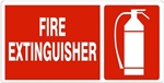FIRE EXTINGUISHER (Symbol) Sign - Available 6.5 X 14 Self Adhesive Vinyl, Plastic and Aluminum.