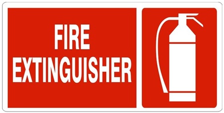 FIRE EXTINGUISHER SAFETY SIGN Durable Aluminum WEATHER PROOF NO RUST SIGN #317 