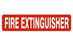 FIRE EXTINGUISHER Sign - Choose from Self Adhesive Vinyl, Plastic and Aluminum.