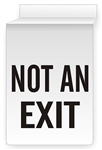 Drop Ceiling Mount NOT AN EXIT Sign 13 X 10 Double-Sided