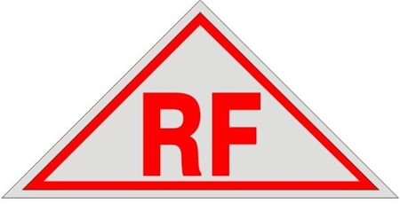 ROOF Truss & FLOOR Sign RF- 12 X 6 Aluminum
