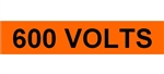 600 VOLTS Electrical Marker - Choose from 3 Sizes