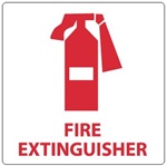 FIRE EXTINGUISHER Sign - Choose from Self Adhesive Vinyl or Plastic