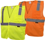 Class 2 Five Point Breakaway Vest, Hook & Loop Closure High Visibility Safety Vest - ANSI 107-2010, CLASS 2