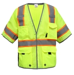 High Visibility Class 3 Breakaway Vest With Reflective Piping - ANSI 107-2010