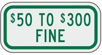 MISSOURI STATE SPECIFIED HANDICAPPED PARKING Sign - 12 X 6 - Type I Reflective on .80 Aluminum, Top and Bottom mounting holes