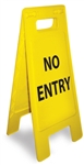 No Entry - Heavy Duty Two Sided Flood Stand Sign