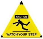 Caution Watch Your Step - Handy Cone™ Floor Sign