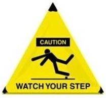 Caution Watch Your Step - Handy Cone™ Floor Sign