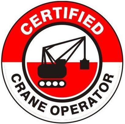 Certified Crane Operator - Hard Hat Labels are constructed from Durable, Pressure Sensitive Vinyl or Engineer Grade Reflective for maximum day or nighttime visibility.