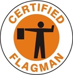 Certified Flagman - Hard Hat Labels are constructed from Durable, Pressure Sensitive Vinyl or Engineer Grade Reflective for maximum day or nighttime visibility.