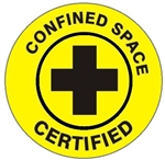 Confined Space Certified - Hard Hat Labels are constructed from Durable, Pressure Sensitive Vinyl or Engineer Grade Reflective for maximum day or nighttime visibility.