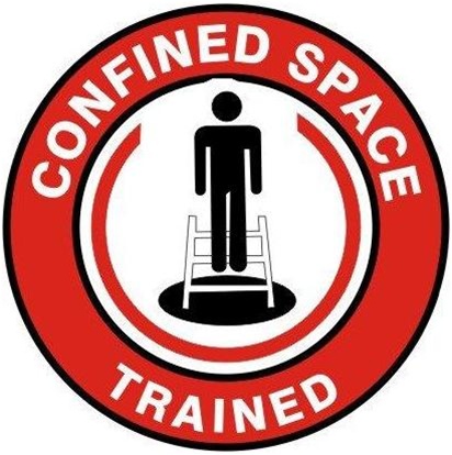 Confined Space Trained - Hard Hat Labels are constructed from Durable, Pressure Sensitive Vinyl or Engineer Grade Reflective for maximum day or nighttime visibility.