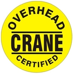 Overhead Crane Certified - Hard Hat Labels are constructed from Durable, Pressure Sensitive Vinyl or Engineer Grade Reflective for maximum day or nighttime visibility.