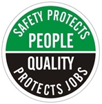 Safety Protects People Quality Protects Jobs - Hard Hat Labels are constructed from Durable, Pressure Sensitive Vinyl or Engineer Grade Reflective for maximum day or nighttime visibility.