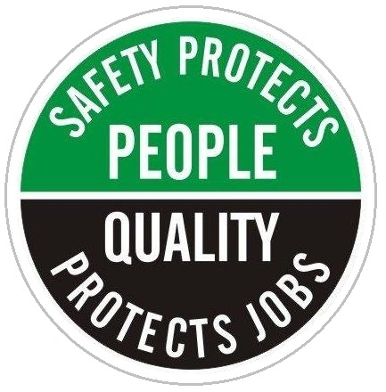 Hard Hat Sticker Safety Protects People Quality Protects Jobs 