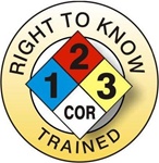 NFPA Right To Know Trained- Hard Hat Labels are constructed from Durable, Pressure Sensitive Vinyl or Engineer Grade Reflective for maximum day or nighttime visibility.