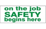On The Job Safety Begins Here - Hard Hat Labels are constructed from Durable, Pressure Sensitive Vinyl or Engineer Grade Reflective for maximum day or nighttime visibility.