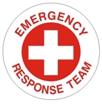 Emergency Response Team - Hard Hat Labels are constructed from Durable, Pressure Sensitive Vinyl or Engineer Grade Reflective for maximum day or nighttime visibility.