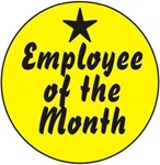 Employee of the Month - Hard Hat Labels are constructed from Durable, Pressure Sensitive Vinyl or Engineer Grade Reflective for maximum day or nighttime visibility.