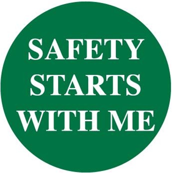 Safety Starts With Me - Hard Hat Labels are constructed from Durable, Pressure Sensitive Vinyl, Sold 25 per pack