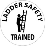 Ladder Safety Trained - Hard Hat Labels are constructed from Durable, Pressure Sensitive or Reflective Vinyl, Sold 25 per pack.