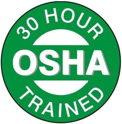 30 Hour OSHA Trained - Hard Hat Labels - Safety Supply Warehouse