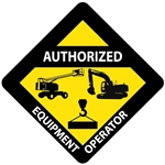 Authorized Equipment Operator Hard Hat Labels are constructed from Durable, Pressure Sensitive Vinyl or Engineer Grade Reflective for maximum day or nighttime visibility.