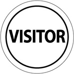 2" Diameter - Visitor - Hard Hat Labels are constructed from Durable, Pressure Sensitive or Reflective Vinyl, Sold 25 per pack.