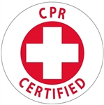 CPR Certified - Hard Hat Labels are constructed from Durable, Pressure Sensitive or Reflective Vinyl, Sold 25 per pack