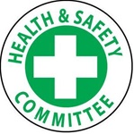 Health & Safety Committee Hard Hat Labels are constructed from Durable, Pressure Sensitive or Reflective Vinyl, Sold 25 per pack