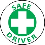 Safe Driver Hard Hat Labels are constructed from Durable, Pressure Sensitive or Reflective Vinyl, Sold 25 per pack