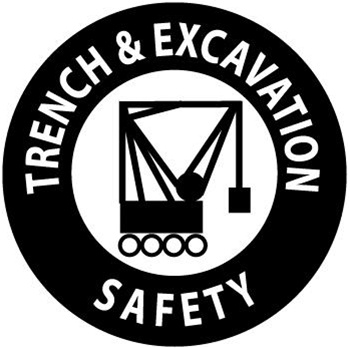 Trench & Excavation Safety - Hard Hat Labels are constructed from Durable, Pressure Sensitive or Reflective Vinyl, Sold 25 per pack