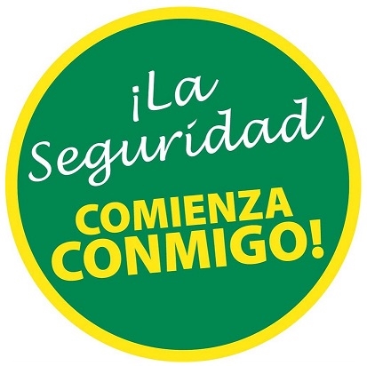La Seguridad Comienza Conmigo! - Hard Hat Labels are constructed from Durable, Pressure Sensitive Vinyl, Sold 25 per pack