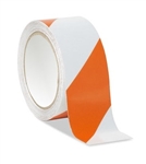 Orange/White Reflective Hazard Warning Tape - Available 2, and 3 inch widths X 10 Yard Rolls